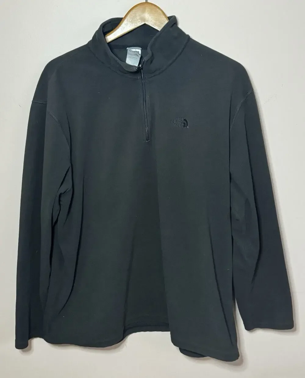 The North Face Men's Black Quarter Zip Pullover Fleece Classic 2XL XXL
